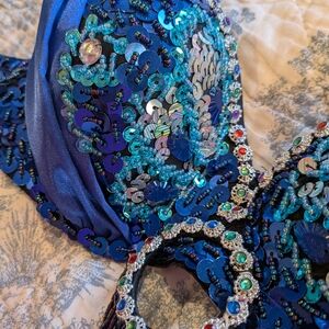 Blue Belly Dance Costume
